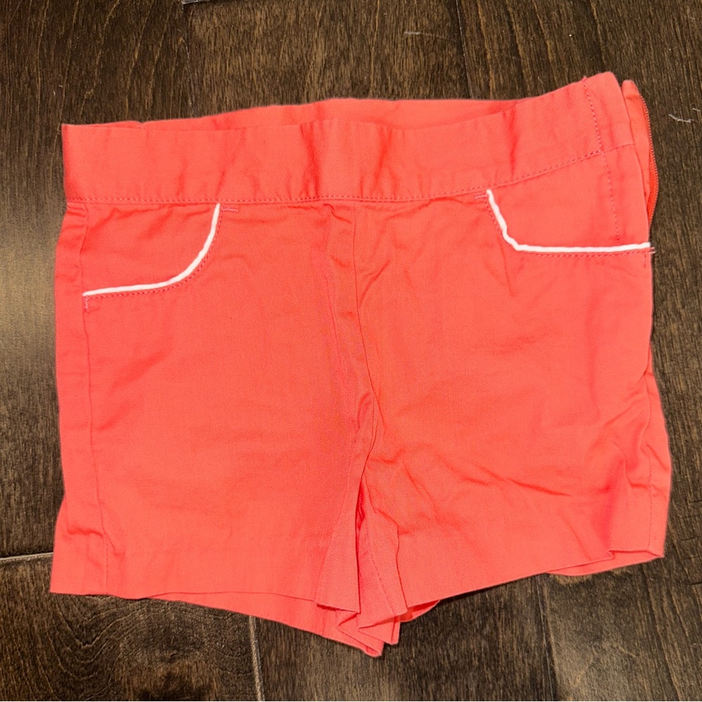 Janie and jack girls coral pipes trim shorts 3T